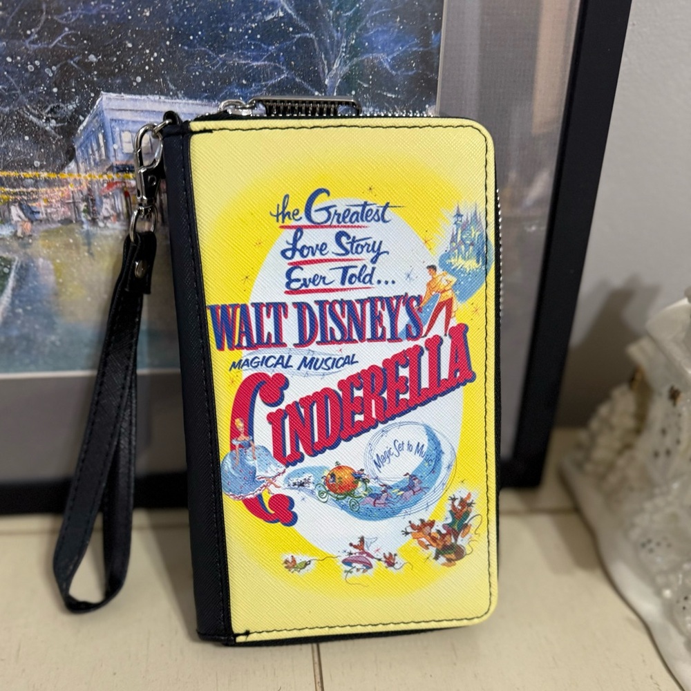 Classic Walt Disney’s Magical Musical Cinderella Movie Poster Zip Around Wallet